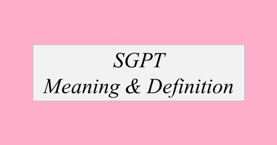 SGPT Full Form & Meaning