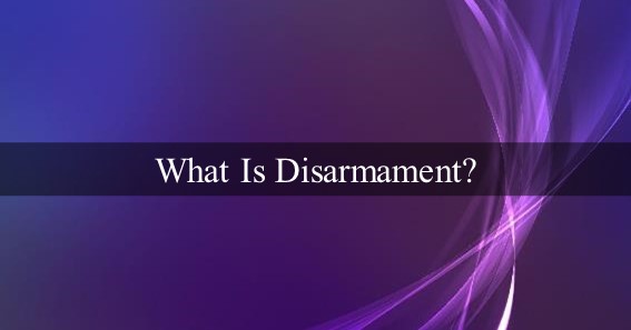 What Is Disarmament